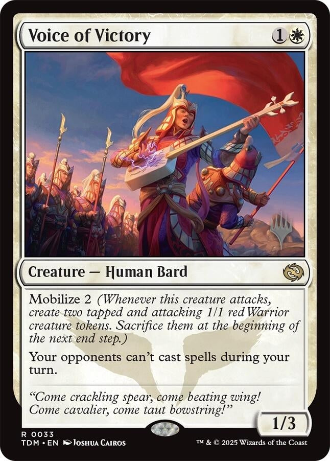 Image for Voice of Victory (33) (Promo Pack: Tarkir: Dragonstorm) - Magic: The Gathering