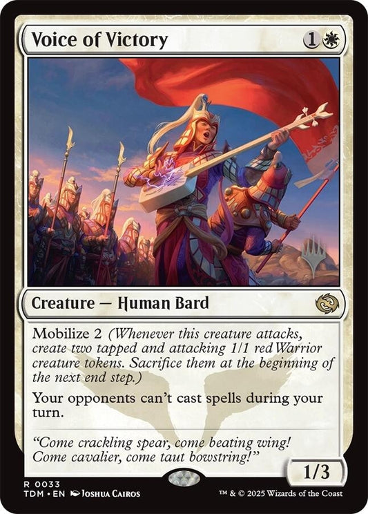 Image for Voice of Victory (33) (Promo Pack: Tarkir: Dragonstorm) - Magic: The Gathering