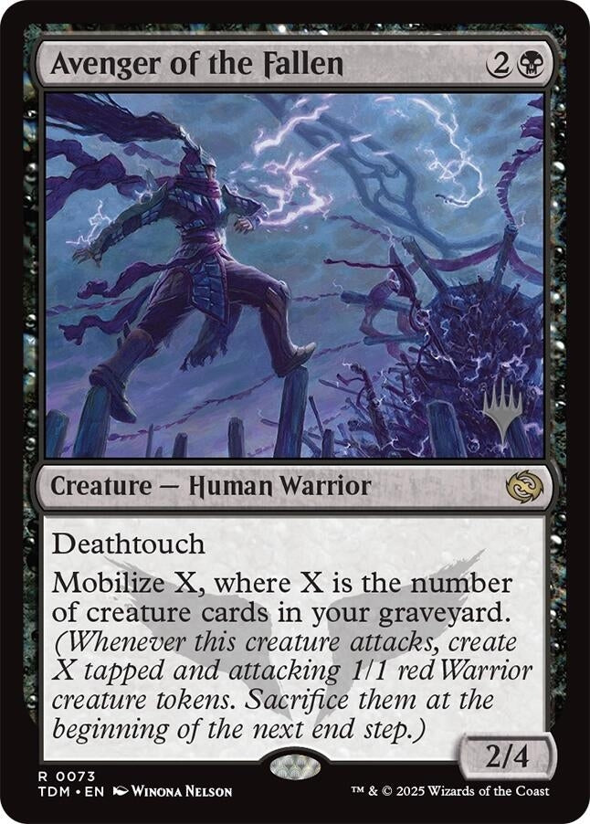 Image for Avenger of the Fallen (73) (Promo Pack: Tarkir: Dragonstorm) - Magic: The Gathering
