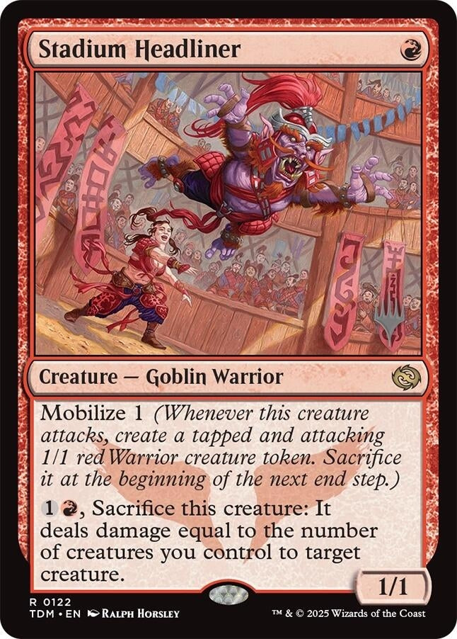 Image for Stadium Headliner (122) (Promo Pack: Tarkir: Dragonstorm) - Magic: The Gathering