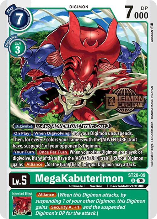 Image for MegaKabuterimon (ST20-09 U) (Starter Deck 20: Protector of Light Release Event Cards) - Digimon Card Game