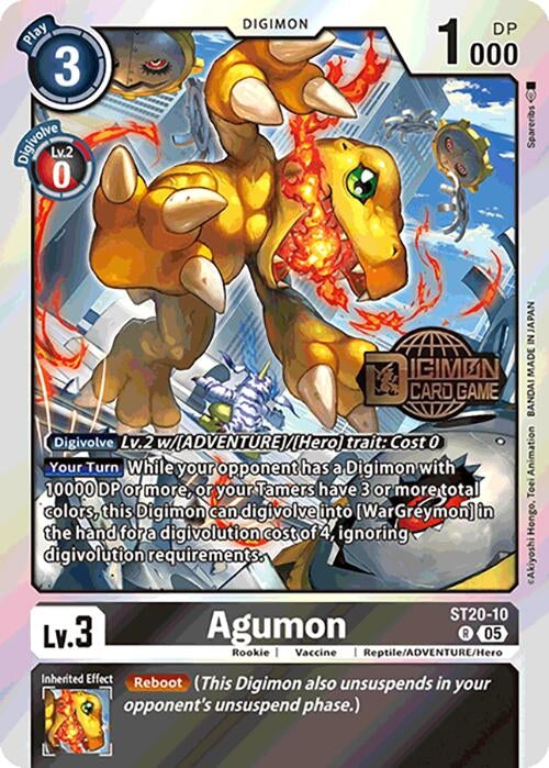 Image for Agumon (ST20-10 R) (Starter Deck 20: Protector of Light Release Event Cards) - Digimon Card Game