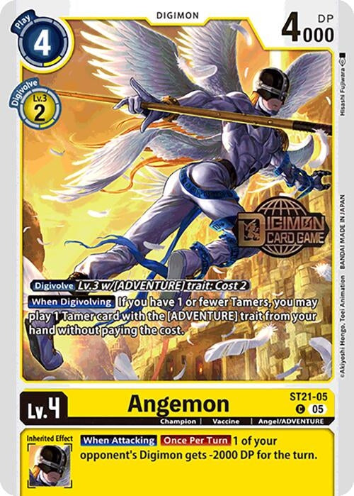 Image for Angemon (ST21-05 C) (Starter Deck 21: Hero of Hope Release Event Cards) - Digimon Card Game
