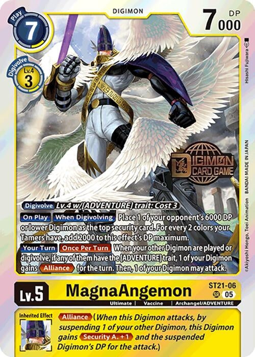 Image for MagnaAngemon (ST21-06 SR) (Starter Deck 21: Hero of Hope Release Event Cards) - Digimon Card Game