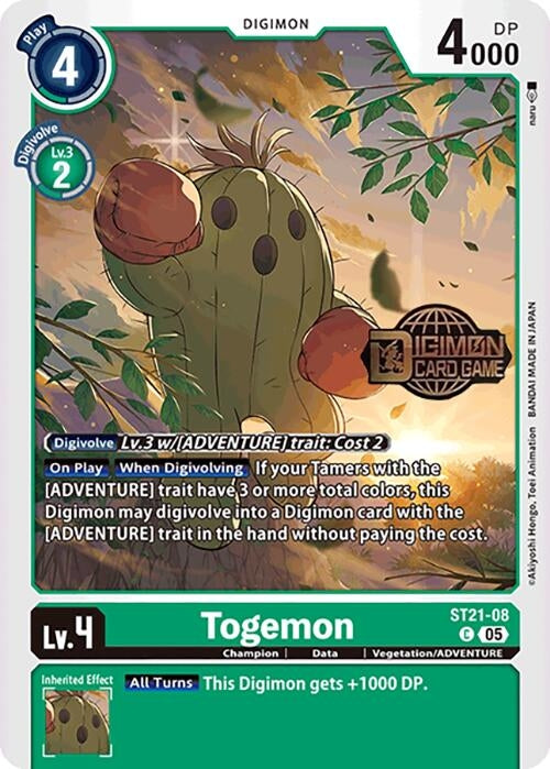Image for Togemon (ST21-08 C) (Starter Deck 21: Hero of Hope Release Event Cards) - Digimon Card Game