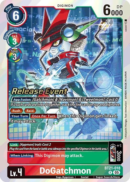 Image for DoGatchmon (BT21-018 R) (World Convergence Release Event Cards) - Digimon Card Game