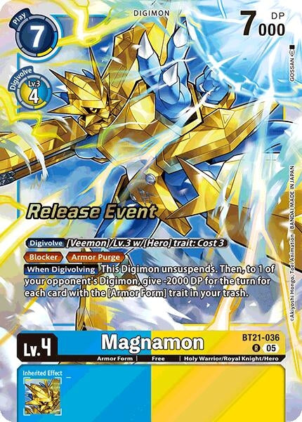 Image for Magnamon (BT21-036 R) (World Convergence Release Event Cards) - Digimon Card Game