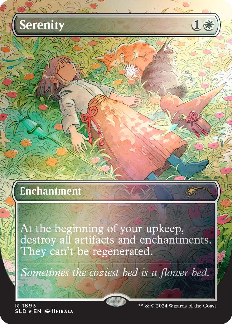Image for Serenity (Rainbow Foil) (1893) (Secret Lair Drop Series) - Magic: The Gathering