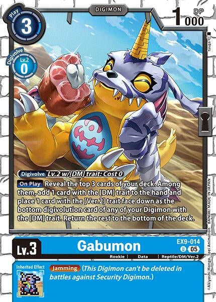 Image for Gabumon (EX9-014 U) (Versus Monsters) - Digimon Card Game