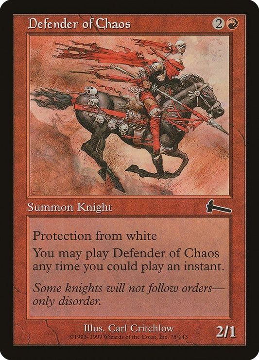 Image for Defender of Chaos (75) (Urza's Legacy) - Magic: The Gathering