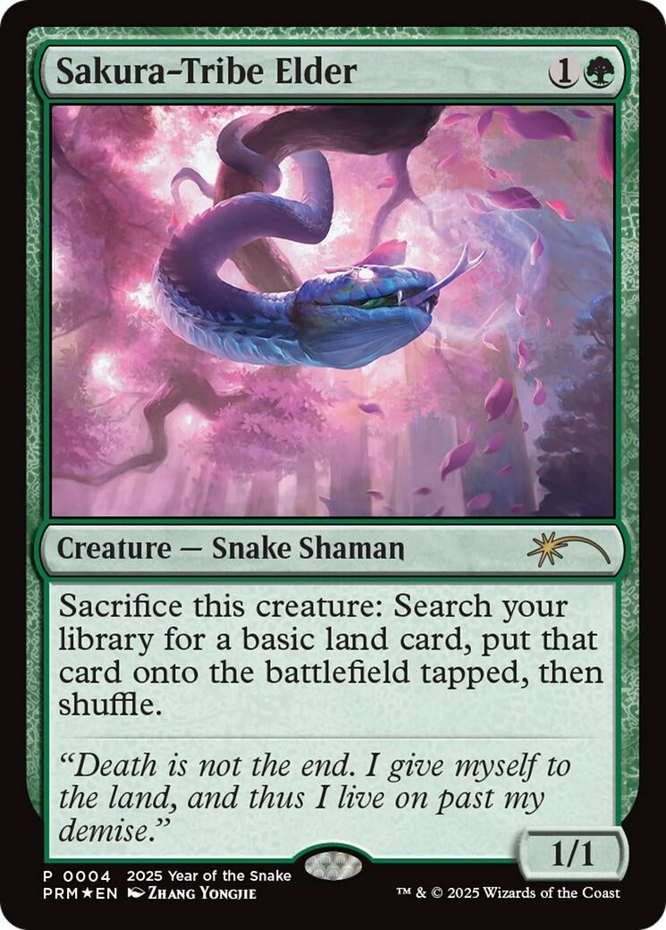 Image for Sakura-Tribe Elder (Year of the Snake 2025) (4) (Standard Showdown Promos) - Magic: The Gathering