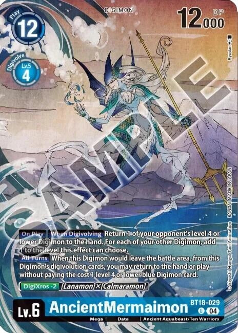 Image for AncientMermaimon (Tamer's Selection Box Ver. Championship 2024) (BT18-029 U) (Release Special Booster 2.0) - Digimon Card Game