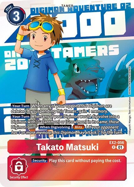 Image for Takato Matsuki (Digimon Animation Series 25th Anniversary Set) (EX2-056 R) (Digital Hazard) - Digimon Card Game