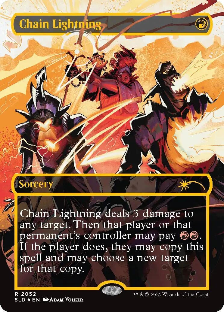 Image for Chain Lightning (2047) (Raised Foil) (2052) (Secret Lair Drop Series) - Magic: The Gathering