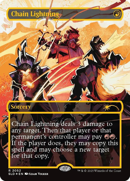 Image for Chain Lightning (2047) (Raised Foil) (2052) (Secret Lair Drop Series) - Magic: The Gathering