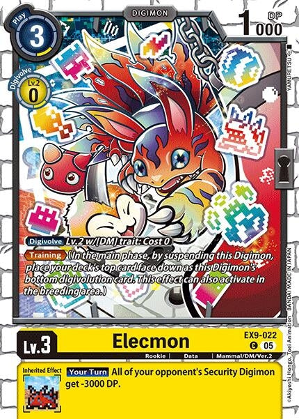 Image for Elecmon (EX9-022 C) (Versus Monsters) - Digimon Card Game