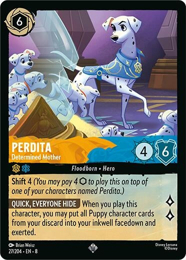 Image for Perdita - Determined Mother (27/204) (Reign of Jafar) - Disney Lorcana