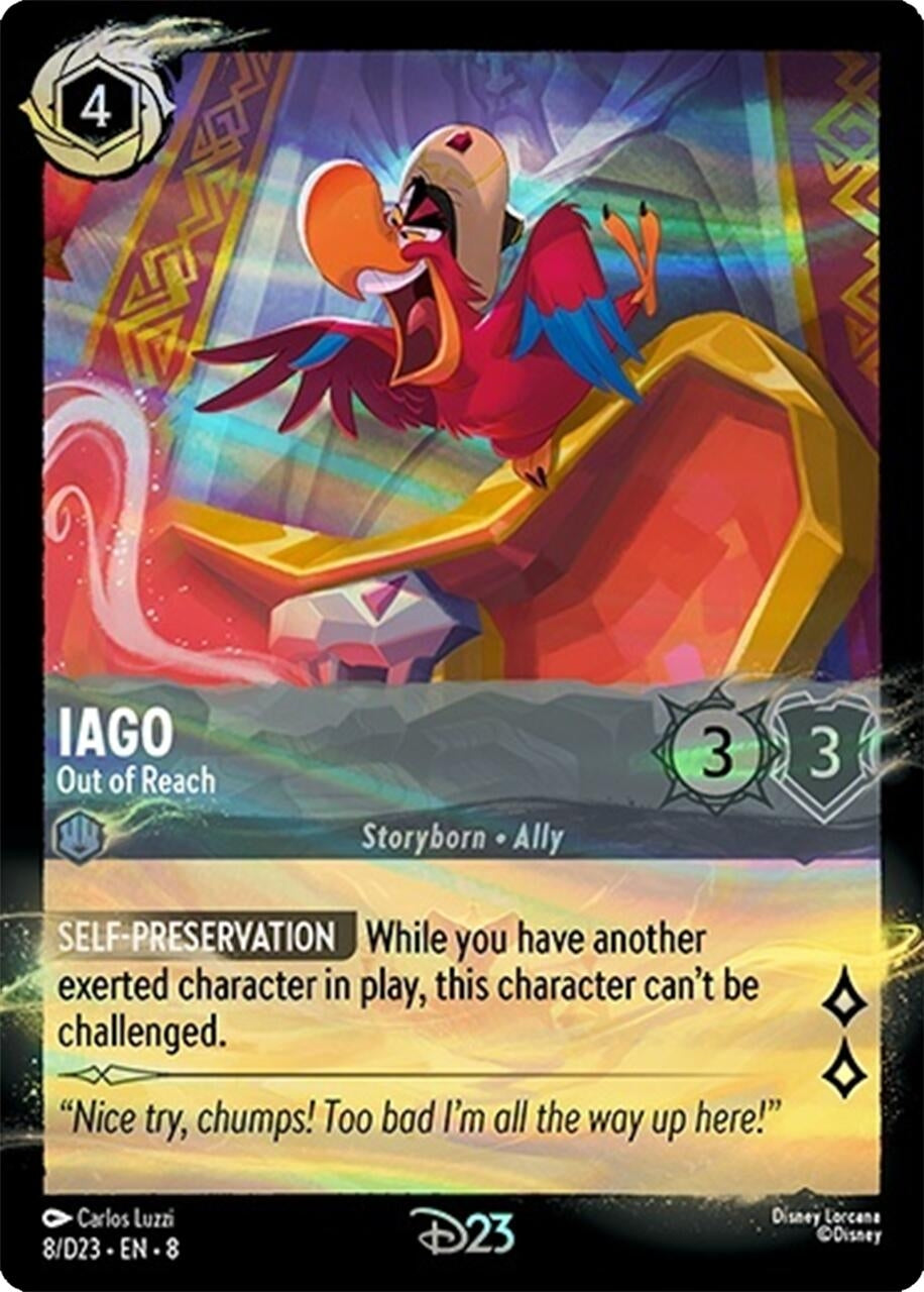 Image for Iago - Out of Reach (8) (Disney Lorcana Promo Cards) - Disney Lorcana
