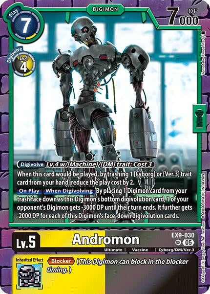 Image for Andromon (EX9-030 SR) (Versus Monsters) - Digimon Card Game