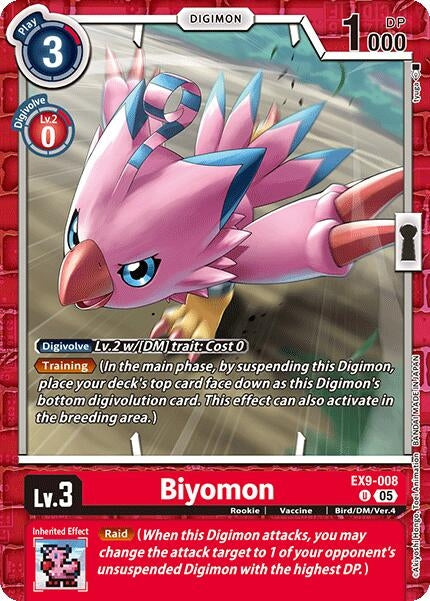 Image for Biyomon (EX9-008 U) (Versus Monsters) - Digimon Card Game