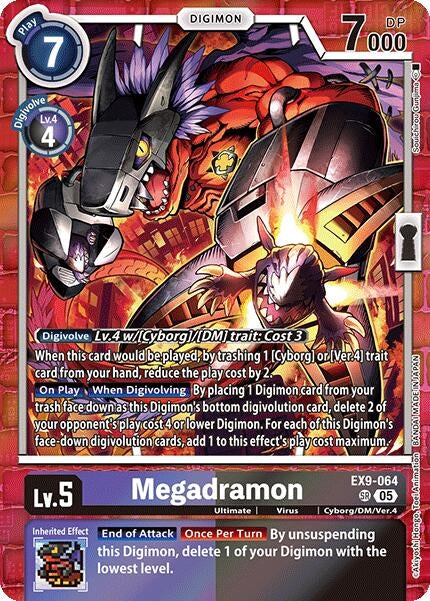 Image for Megadramon (EX9-064 SR) (Versus Monsters) - Digimon Card Game