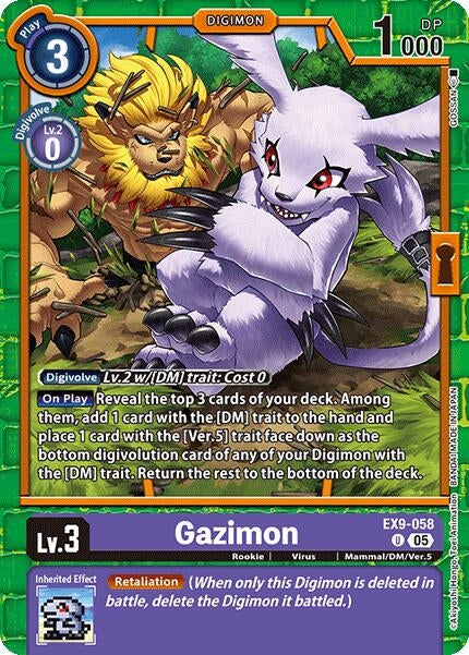 Image for Gazimon (EX9-058 U) (Versus Monsters) - Digimon Card Game