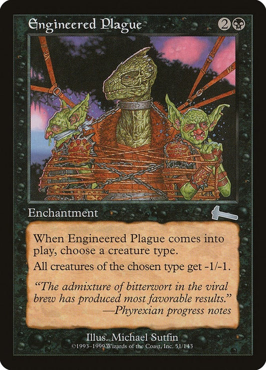 Image for Engineered Plague (51) (Urza's Legacy) - Magic: The Gathering