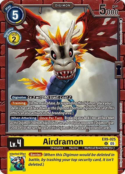 Image for Airdramon (EX9-025 U) (Versus Monsters) - Digimon Card Game