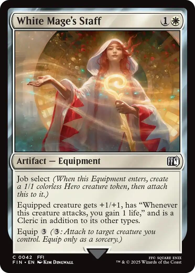 Image for White Mage's Staff (42) (FINAL FANTASY) - Magic: The Gathering
