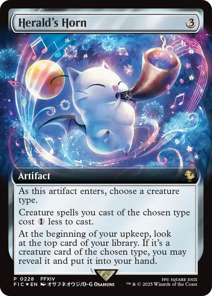 Image for Herald's Horn (Extended Art) (228) (Buy-A-Box Promos) - Magic: The Gathering