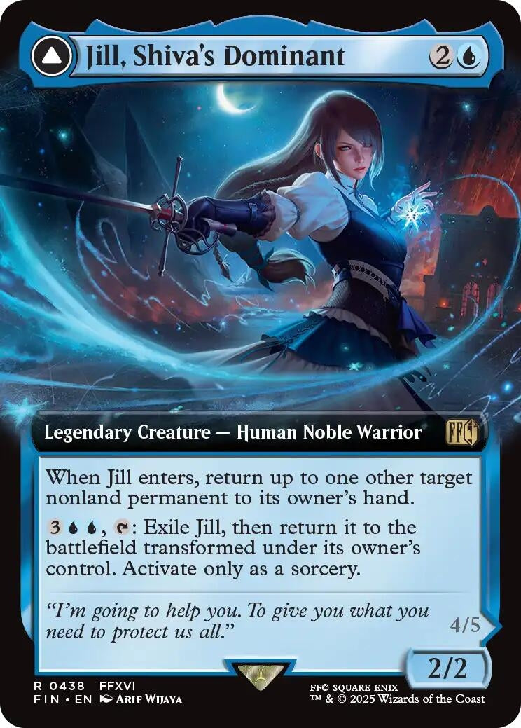 Image for Jill, Shiva's Dominant (Extended Art) (438) (FINAL FANTASY) - Magic: The Gathering