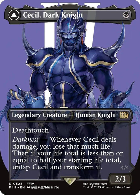 Image for Cecil, Dark Knight (Borderless) (Surge Foil) (525) (FINAL FANTASY) - Magic: The Gathering