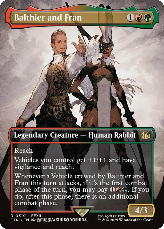 Image for Balthier and Fran (0319) (Borderless) (319) (FINAL FANTASY) - Magic: The Gathering