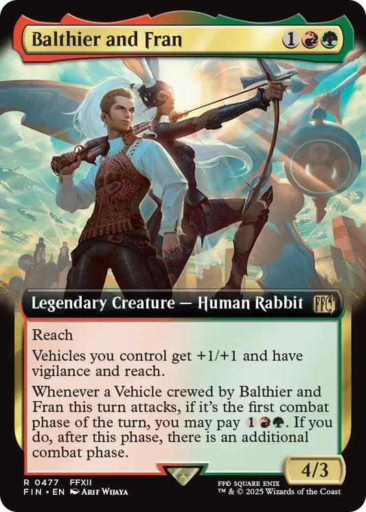 Image for Balthier and Fran (Extended Art) (477) (FINAL FANTASY) - Magic: The Gathering
