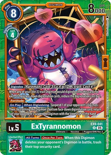 Image for ExTyrannomon (EX9-041 R) (Versus Monsters) - Digimon Card Game