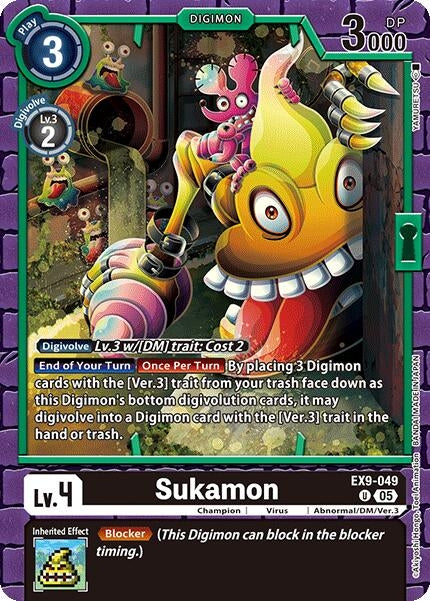 Image for Sukamon (EX9-049 U) (Versus Monsters) - Digimon Card Game