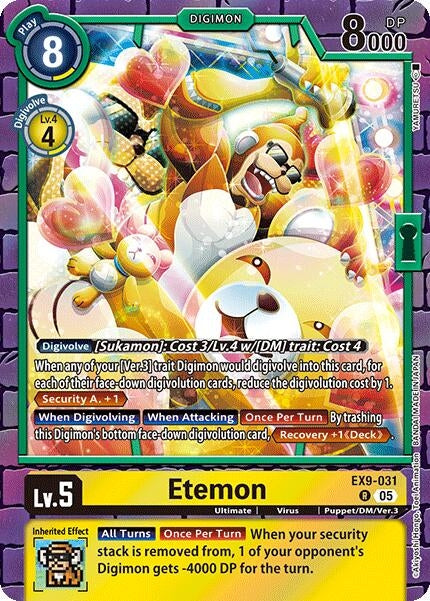 Image for Etemon (EX9-031 R) (Versus Monsters) - Digimon Card Game