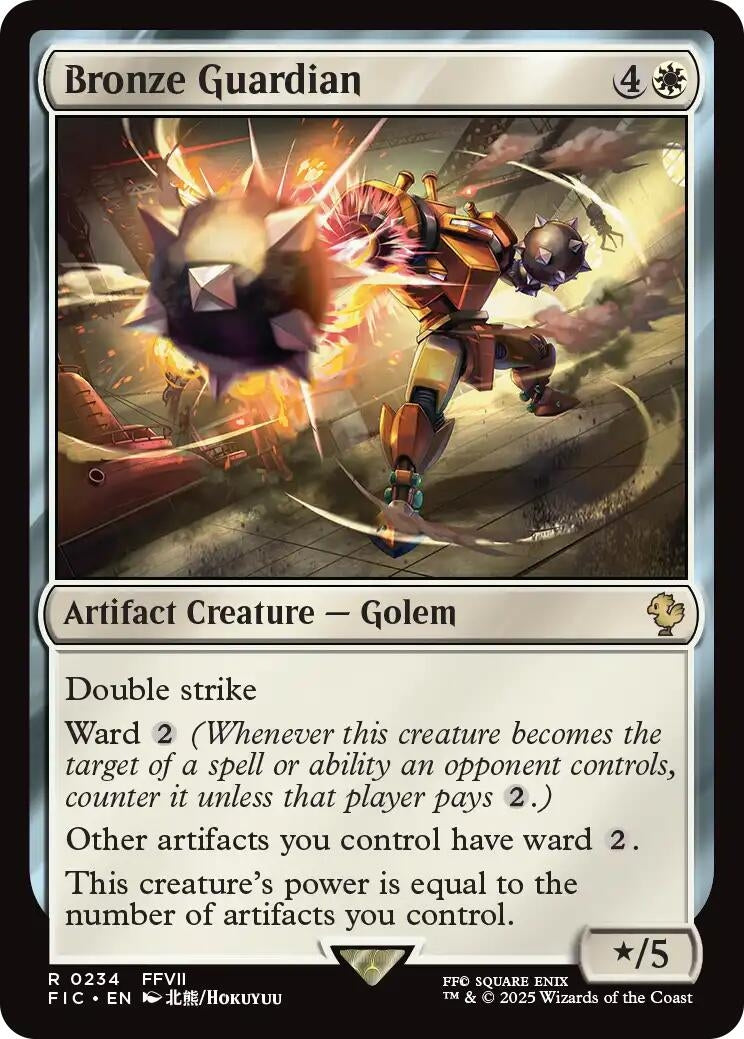 Image for Bronze Guardian (234) (Commander: FINAL FANTASY) - Magic: The Gathering