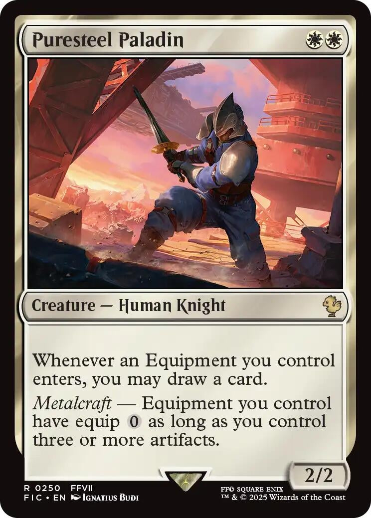 Image for Puresteel Paladin (250) (Commander: FINAL FANTASY) - Magic: The Gathering