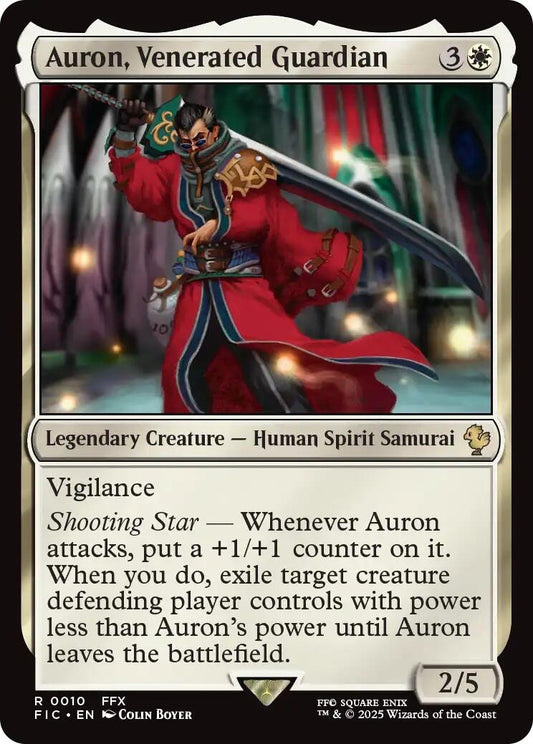 Image for Auron, Venerated Guardian (10) (Commander: FINAL FANTASY) - Magic: The Gathering