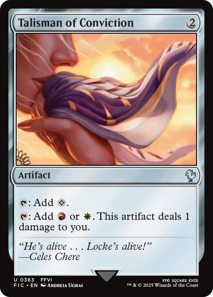 Image for Talisman of Conviction (363) (Commander: FINAL FANTASY) - Magic: The Gathering