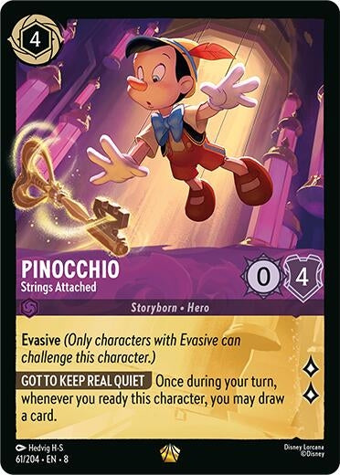 Image for Pinocchio - Strings Attached (61/204) (Reign of Jafar) - Disney Lorcana