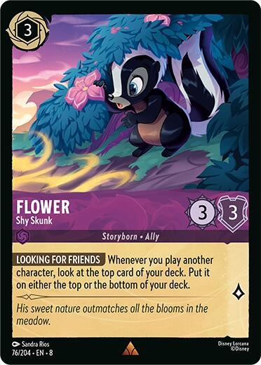 Image for Flower - Shy Skunk (76/204) (Reign of Jafar) - Disney Lorcana