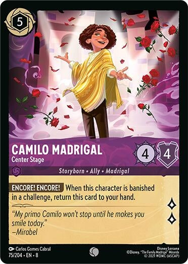 Image for Camilo Madrigal - Center Stage (75/204) (Reign of Jafar) - Disney Lorcana