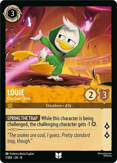 Image for Louie - One Cool Duck (1/204) (Reign of Jafar) - Disney Lorcana