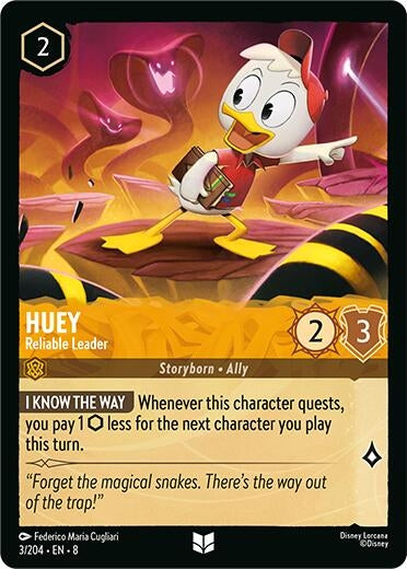 Image for Huey - Reliable Leader (3/204) (Reign of Jafar) - Disney Lorcana