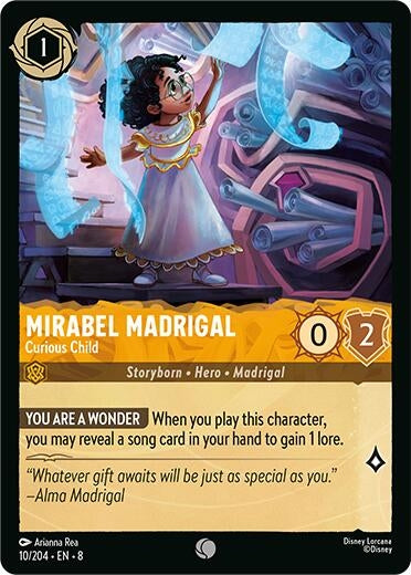 Image for Mirabel Madrigal - Curious Child (10/204) (Reign of Jafar) - Disney Lorcana
