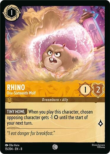 Image for Rhino - One-Sixteenth Wolf (15/204) (Reign of Jafar) - Disney Lorcana