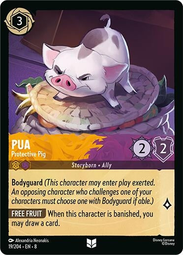 Image for Pua - Protective Pig (19/204) (Reign of Jafar) - Disney Lorcana