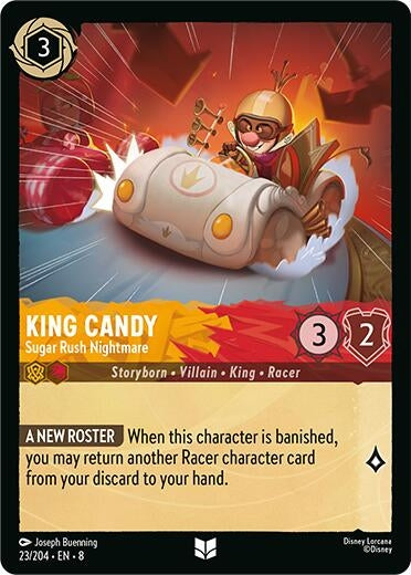 Image for King Candy - Sugar Rush Nightmare (23/204) (Reign of Jafar) - Disney Lorcana